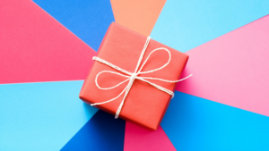 Un paquet cadeau pour un jeu concours